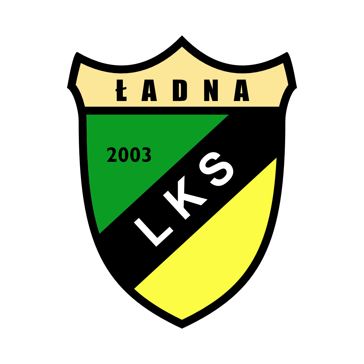 Wzorcowy herb LKS Ładna